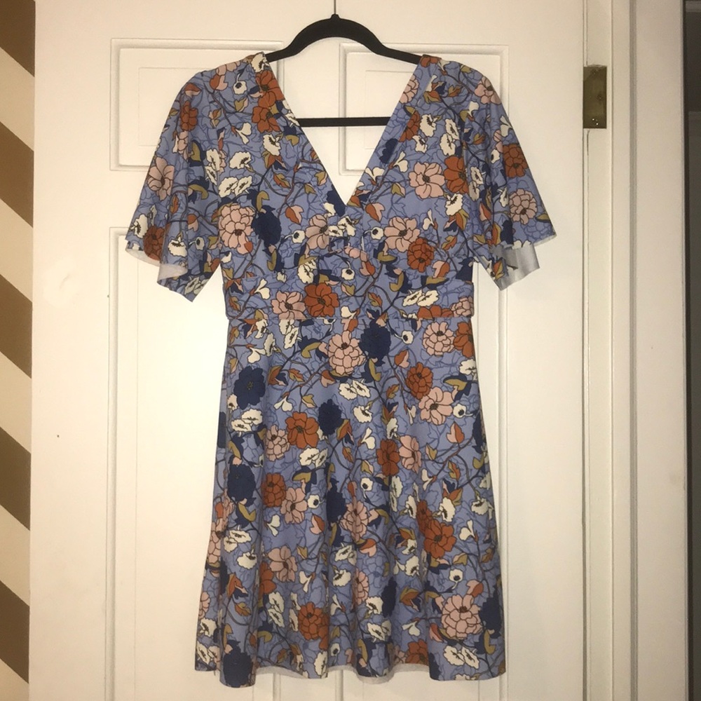Never worn blue floral dress